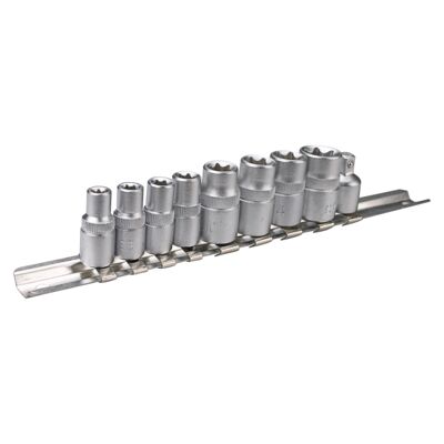 Nasadka Torx 1/4", 3/8", zestaw 9 sztuk, TOPEX