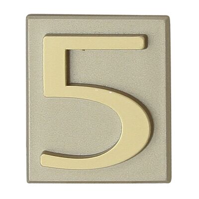 Cyfra "5" INV oliwka