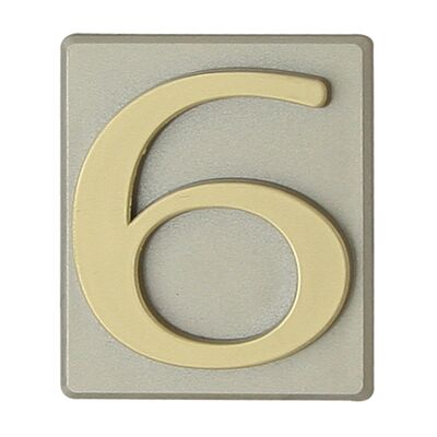 Cyfra "6" INV oliwka