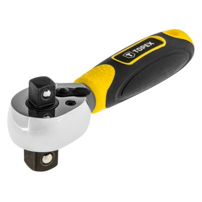 Grzechotka krótka podwójna 1/2" x 3/8", 175 mm TOPEX
