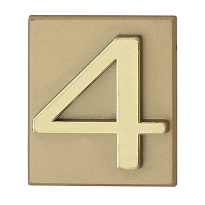 Cyfra "4" INV złota