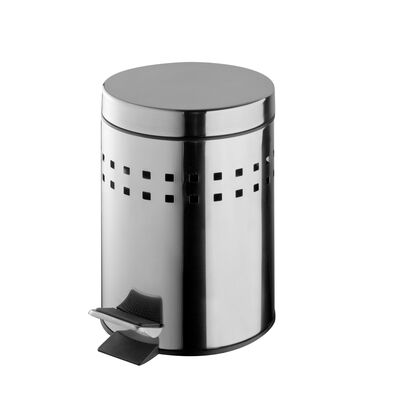 Kosz na pedał 3 l Basic Squares chrom