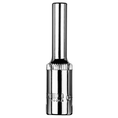 Nasadka sześciokątna długa 1/4", 4 mm NEO
