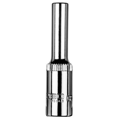 Nasadka sześciokątna długa 1/4", 4,5 mm NEO