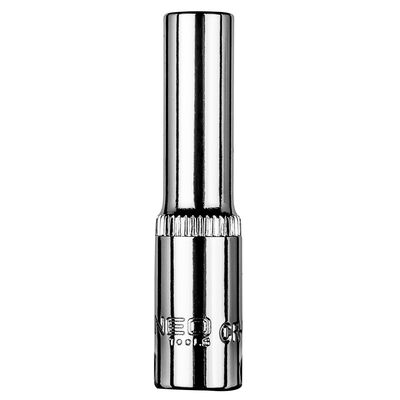 Nasadka sześciokątna długa 1/4", 6 mm NEO
