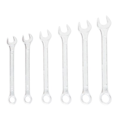 Klucz płasko - oczkowy 8 - 17 mm, zestaw 6 sztuk Top Tools