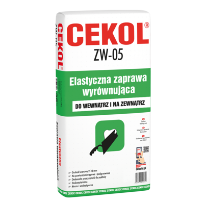 Elastyczna zaprawa wyrównująca ZW-05 25 kg CEKOL