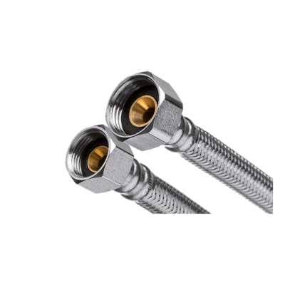 Wężyk w oplocie ze stali nierdzewnej 1/2" x 3/8" 60 cm GW Invena