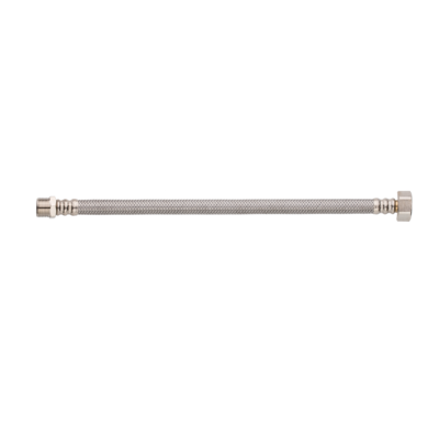Wężyk w oplocie ze stali nierdzewnej 1/2" GW x 3/8 GZ" 30 cm Invena