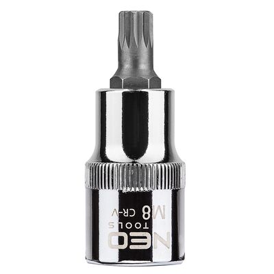 Końcówka Spline na nasadce 1/2", M8 x 55 mm NEO