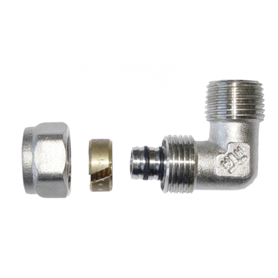 kolanko 90° z gwintem zewnętrznym 3/4"x20x2 Invena Prov