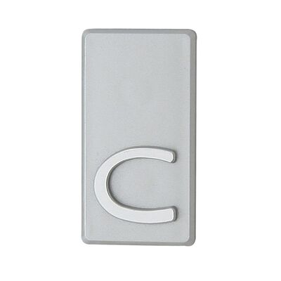 Litera "C" INV srebro