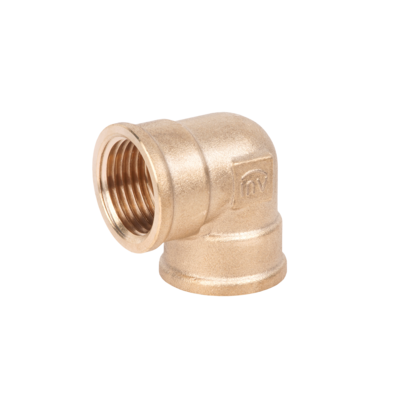 Kolanko mosiężne nakrętno-nakrętne 3/8" GW/GW Invena