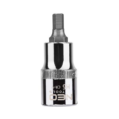 Końcówka sześciokątna na nasadce 1/2", H6 x 55 mm NEO