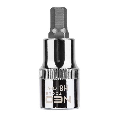 Końcówka sześciokątna na nasadce 1/2", H8 x 55 mm NEO