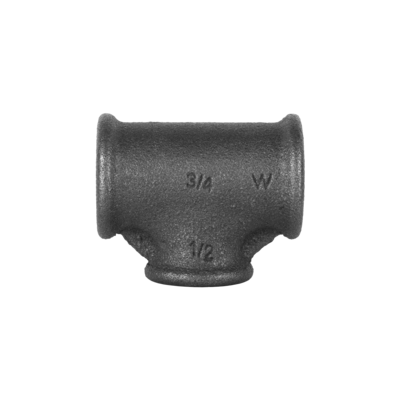 Trójnik czarny Atusa redukcyjny 130R typ B1 1"x1/2" GW Invena