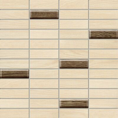 Mozaika ścienna prostokątna Moringa beige glass 29,8 x 29,8 Gat.1