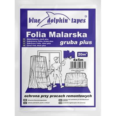 Folia malarska gruba Plus Blue Dolphin