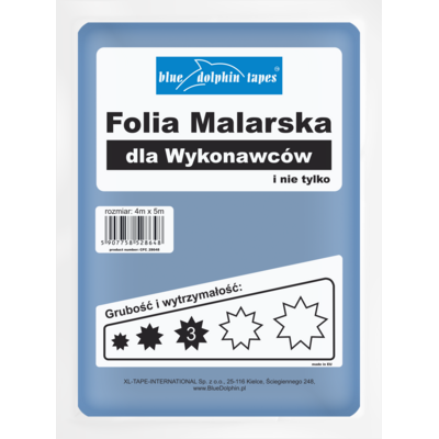 Folia malarska dla wykonawców 3* Blue Dolphin