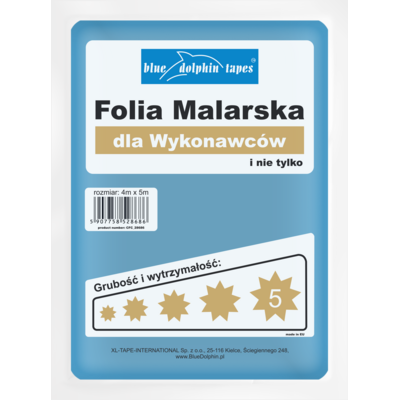 Folia malarska dla wykonawców 5* Blue Dolphin