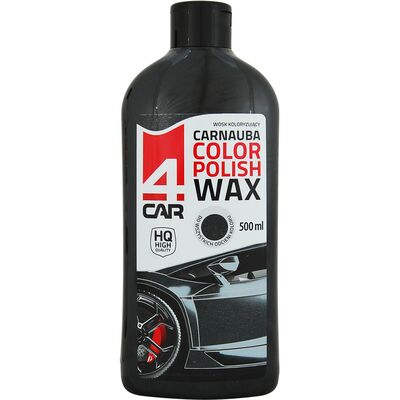 Wosk koloryzujący Carnauba do karoserii czarny 500 ml 4CAR