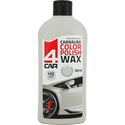 Wosk koloryzujący Carnauba do karoserii srebrny 500 ml 4CAR