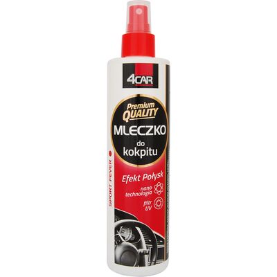 Mleczko do kokpitu Sport Fever - Połysk 300 ml 4CAR Premium Quality