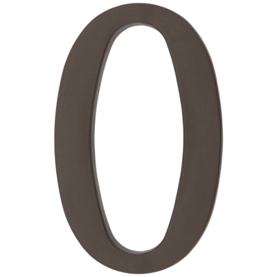 Cyfra plastikowa "0" brązowa 180 mm