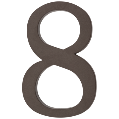 Cyfra plastikowa "8" brązowa 180 mm