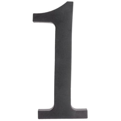 Cyfra plastikowa "1" czarna 180 mm