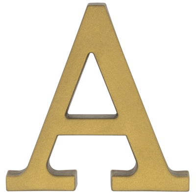 Litera plastikowa "A" złota 90 mm