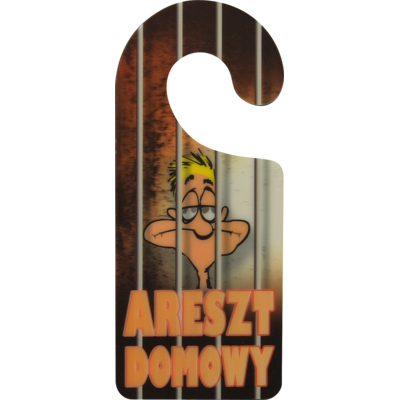 Oznaczenie "Areszt domowy" 8 x 19 zawieszka