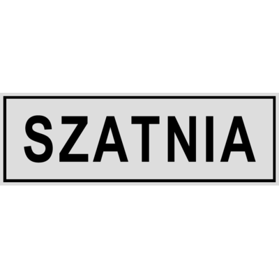 Oznaczenie "Szatnia" 8 x 22