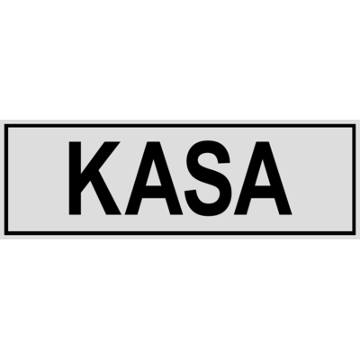 Oznaczenie "Kasa" 8 x 22
