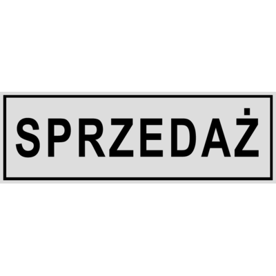 Oznaczenie "Sprzedaż" 8 x 22