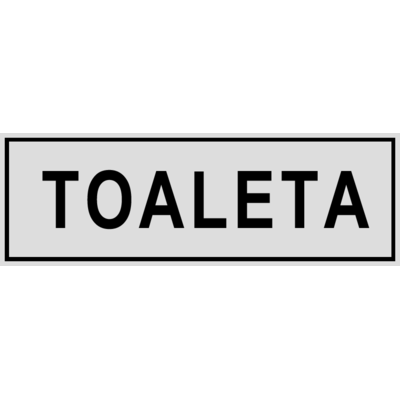 Oznaczenie "Toaleta" 8 x 22