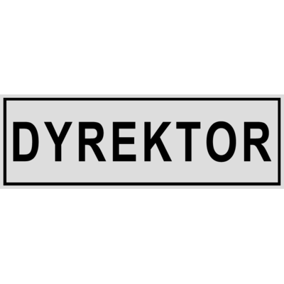 Oznaczenie "Dyrektor" 8 x 22