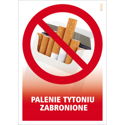 Oznaczenie "Palenie tytoniu zabronione" 14,8 x 21R