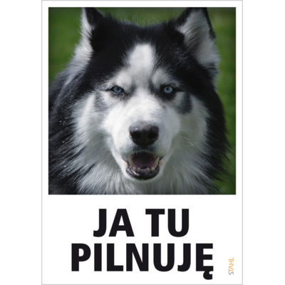 Oznaczenie "Ja tu pilnuje" 14,8 x 21R