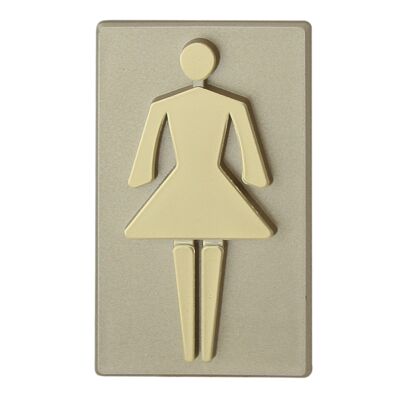 Oznaczenie WC dziewczynka INV oliwka