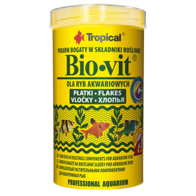Pokarm dla ryb Bio-Vit płatek 500 ml / 100 g Tropical