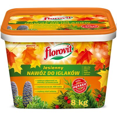 Nawóz granulowany Florovit jesienny 8 kg do iglaków