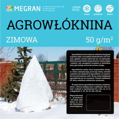 Agrowłóknina zimowa 50 g/m² 1,60 m x 50 mb