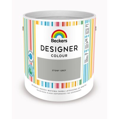 Farba lateksowa Beckers Designer Colour Stony Grey 2,5 l