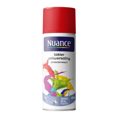 Lakier uniwersalny 3020 czerwony połysk 400 ml Nuance