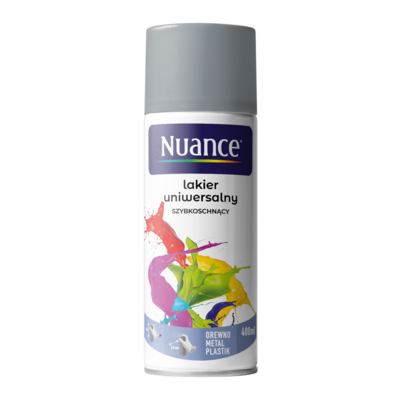 Lakier uniwersalny 7001 szary połysk 400 ml Nuance
