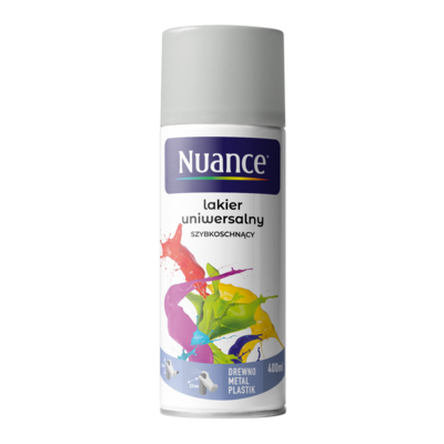 Lakier uniwersalny 7035 jasnoszary połysk 400 ml Nuance