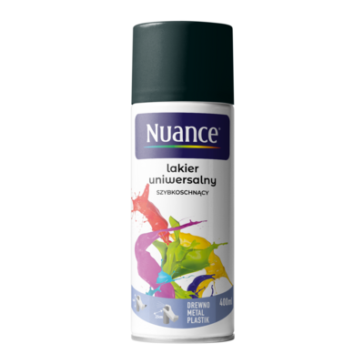 Lakier uniwersalny 9005 czarny mat 400 ml Nuance