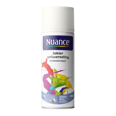 Lakier uniwersalny 9010 biały mat 400 ml Nuance