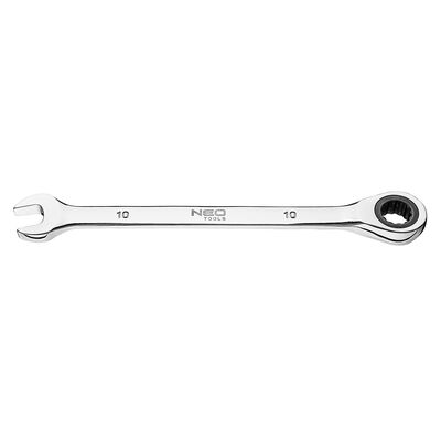Klucz płasko - oczkowy z grzechotką, 10 mm NEO